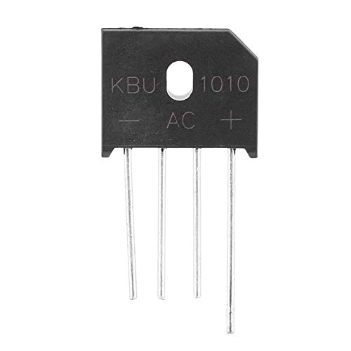 Elektronische Komponenten, KBU1010 Brückendiodengleichrichter 10A 1000V 4-Pin für Leistungsanpassungsschalter, Schottky-Dioden (2 zu verkaufen) von FTVOGUE