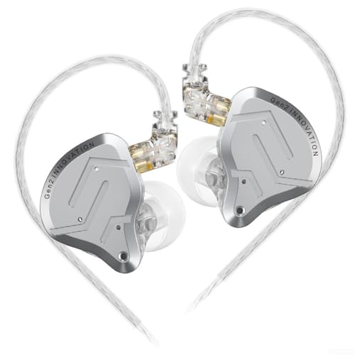 FUANA Tragbarer Musikbegleiter ZSN PRO 2 In-Ear-Kopfhörer, ausgewogener und präziser Klang (Gold mit) von FUANA