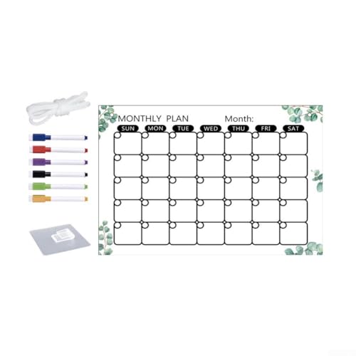 Organisieren Sie Ihr Leben mit Acryl-Kalender, 30,5 x 20,3 cm Monatsplaner, Zeitmanagement-Lösung (C) von FUBESK