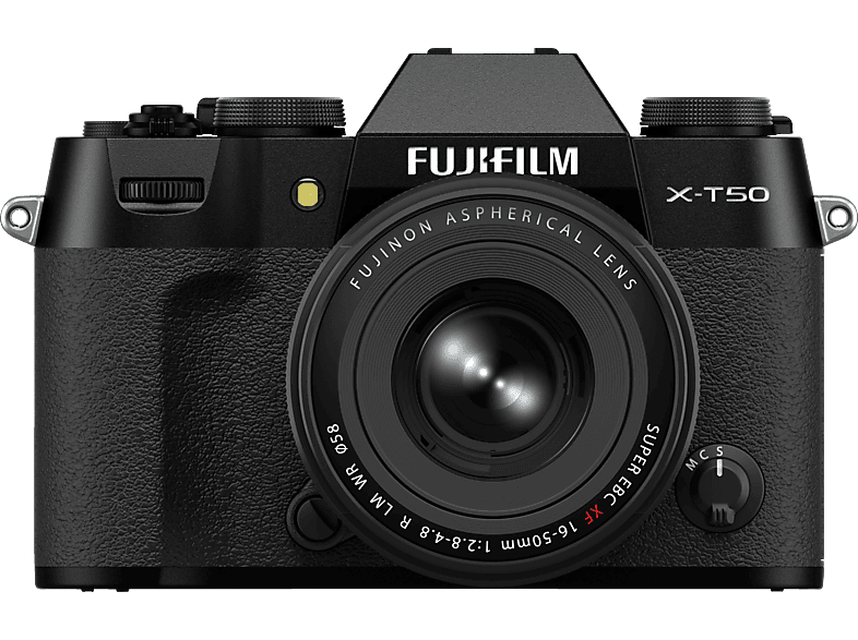 FUJIFILM X-T50 Schwarz + XF16-50MMF2.8-4.8 R LM WR Spiegellose Systemkamera mit Objektiv 16-50mm, 7,62 cm Display von FUJIFILM