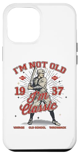 Hülle für iPhone 12 Pro Max I'm not old I'm classic 1937 Baseball Lover 88. Geburtstag von FUNNY I'M NOT OLD I'M CLASSIC BASEBALL BIRTHDAY