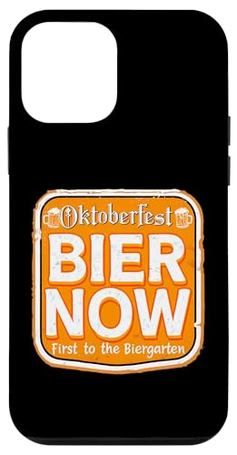 Hülle für iPhone 12 mini Oktoberfest Bier Now First To Biergarten Lustiges Straßenschild von FUNNY OKTOBERFEST PRODUCTS