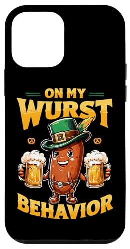 Hülle für iPhone 12 mini On My Wurst Behavior Lustiges Oktoberfest Wortspiel Spruch Zitat Witz von FUNNY OKTOBERFEST PRODUCTS