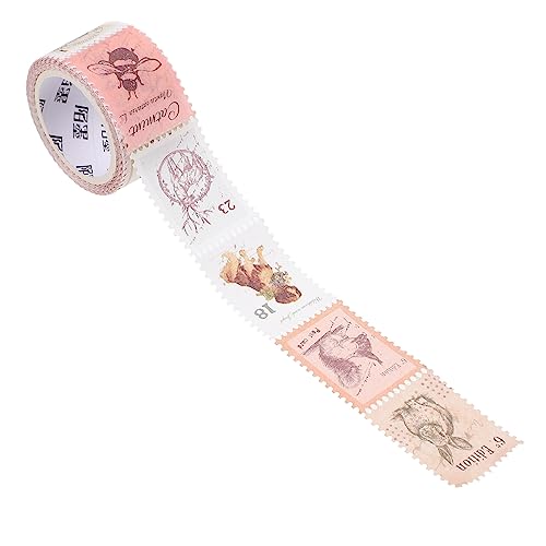 FUNOMOCYA 1 Rolle Briefmarken Und Washi Tape Klebstoff Aufkleber Ästhetisch Aufkleber Für Abziehbilder Retro Klebeband Für Briefmarken Tagebuch Alte Aufkleber Erwachsene Papier FUNOMOCYA 1 Rolle Briefmarken Und Washi Tape Klebstoff Aufkleber Ästhetisch Aufkleber Für Abziehbilder Retro Klebeband Für Briefmarken Tagebuch Alte Aufkleber Erwachsene Papier von FUNOMOCYA