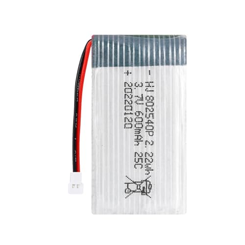 3,7 V 600 mAh Drohnenbatterie 802540P Quadcopter Hubschrauber Akku für SYMA X5C X5C-1 X5SW wiederaufladbare Batterie von FUXIU