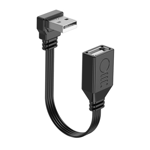 USB 2.0 Extender USB Verlängerungskabel 480Mbps Datenübertragung für USB-Kartenleser USB-Tastatur USB-Drucker gebogener Stecker von FUXIU