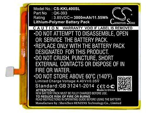 Cameron Sino Ersatz Akku für QiKU 1503-A01, 1503-A02, 360 N4, 360 N4 LTE Dual SIM PN:QiKU QK-393 3000mAh / 11.55Wh von FYIOGXG