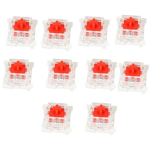 FYOBOT 10 StüCke Kunststoff für Kirschrot 3 Pin MX RGB Mechanische Schalter Tastatur von FYOBOT