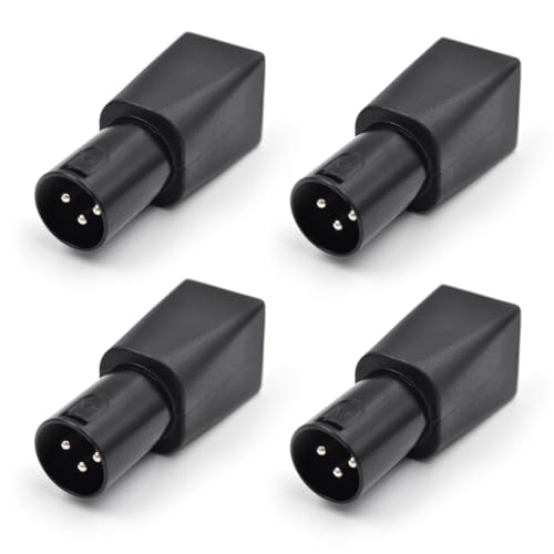 FYOBOT 4-Teiliger -Auf-RJ45-Anschluss, RJ45-Ethernet auf 3-Poligen XLR-Adapter, 3-Poliger XLR-Adapter für Audio-Video-Stecker von FYOBOT