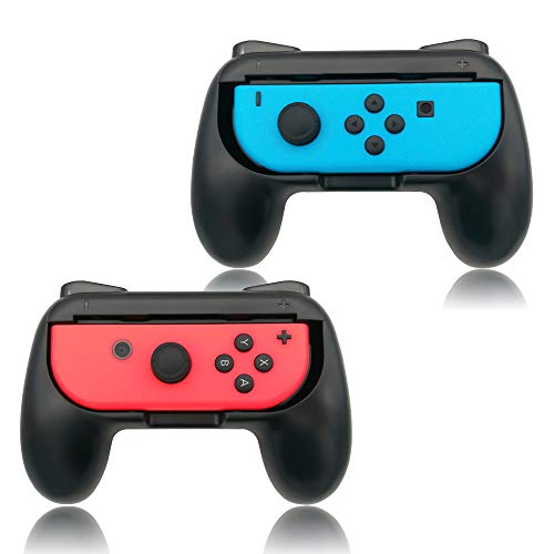 FYOUNG Griffe Halterung für JoyCon Switch & Switch OLED Modell, Controller Grip für JoyCon Halter Zubehör - Schwarz (2 Pack) von FYOUNG