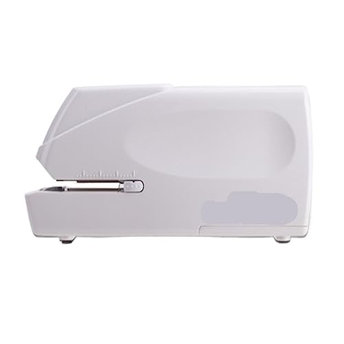 Hefter Elektrische tragbare Schreibtisch-Heftgeräte, robust, automatisch, for Zuhause, Studenten, Büro, 20 Schreibtisch-Desktop-Heftgeräte, tragbar Desktop-Hefter(White) von FYSXCXS