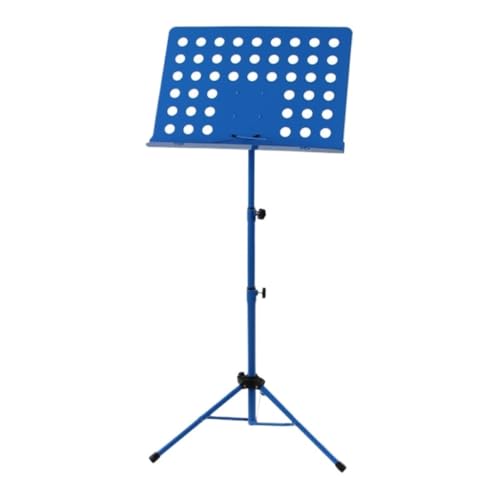 Notenständer Gitarren-Notenständer, Faltbar, For Anheben, Fettgedruckt, Violinen-Notenständer, Gitarren-Notenständer, Erhu Guzheng, Ständer For Klavier Tragbarer Notenständer(Blue) von FYSXCXS