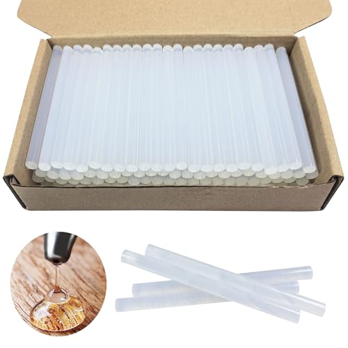 FZGUSYAF 100 Stück Heißklebersticks 7x100mm Transparent Klebstoff für 7mm Heißklebepistole FZGUSYAF 100 Stück Heißklebersticks 7x100mm Transparent Klebstoff für 7mm Heißklebepistole von FZGUSYAF