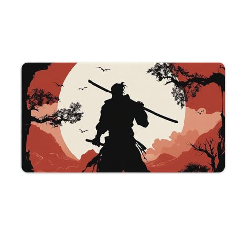 Großes erweitertes Computer-Mauspad für Schreibtisch, Gummiunterseite, Samurai-Tastaturunterlage, rutschfeste Schreibtischunterlage, Laptop-Schreibtischunterlage für Gaming, Büro, Arbeit, Zuhause, 40 Großes erweitertes Computer-Mauspad für Schreibtisch, Gummiunterseite, Samurai-Tastaturunterlage, rutschfeste Schreibtischunterlage, Laptop-Schreibtischunterlage für Gaming, Büro, Arbeit, Zuhause, 40 von FZQVSGW