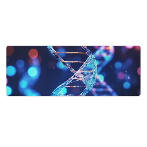 Großes erweitertes Computer-Mauspad für den Schreibtisch, Gummiunterseite, DNA, genetische Helix-Tastaturunterlage, rutschfeste Schreibtischunterlage, Laptop-Schreibtischunterlage für Gaming, Büro Großes erweitertes Computer-Mauspad für den Schreibtisch, Gummiunterseite, DNA, genetische Helix-Tastaturunterlage, rutschfeste Schreibtischunterlage, Laptop-Schreibtischunterlage für Gaming, Büro von FZQVSGW