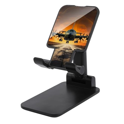 Handy-Ständer für den Schreibtisch, faltbar, verstellbare Drehung, Militärflugzeug, Landung auf Airforce-Landebahnen gegen schönen DuSky-Tablet-Ständer, tragbare Handyhalter mit 10,2-33 cm Handys und Handy-Ständer für den Schreibtisch, faltbar, verstellbare Drehung, Militärflugzeug, Landung auf Airforce-Landebahnen gegen schönen DuSky-Tablet-Ständer, tragbare Handyhalter mit 10,2-33 cm Handys und von FZQVSGW