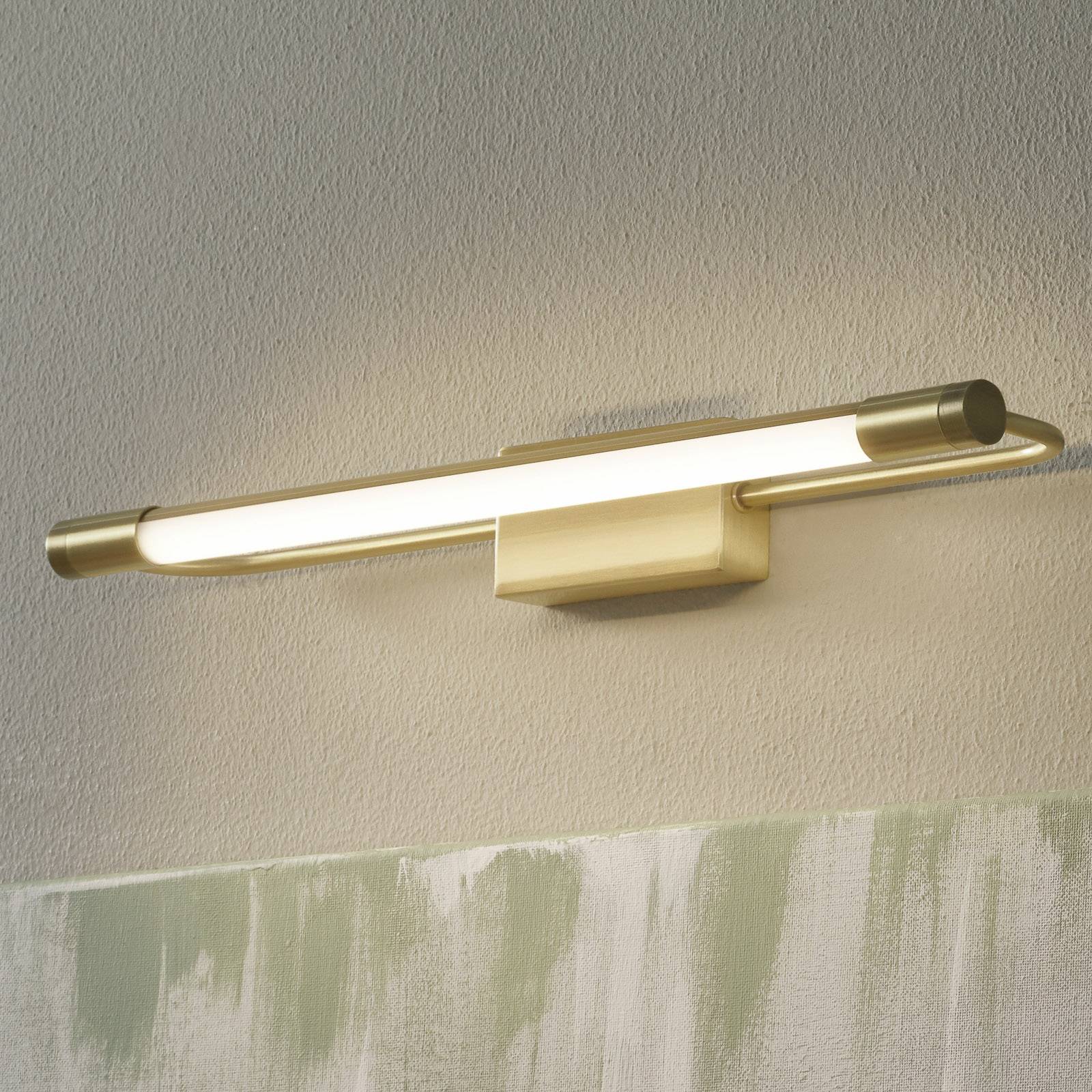 LED-Wandleuchte Rapallo, messing, IP44, 40 cm von Fabas Luce