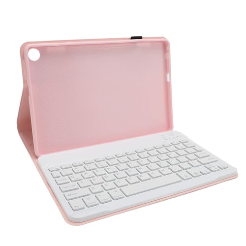 Tastaturhülle für Tab M10 Gen 3, 10,1 Zoll Tablet-Hülle mit Abnehmbarer Kabelloser Tastatur, Tablet-Schutzhülle mit Ständer, Magnetisch, Weiche PU-Lederhülle (PINK) von Fabater