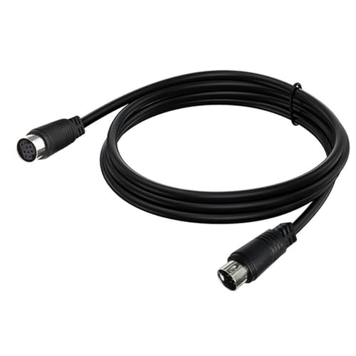 Fabeas 9 Nadel 9Pin S Video DIN Adapter Verlängerungskabel Gerade S Video 9P 9Pins DIN Videokabeldraht von Fabeas