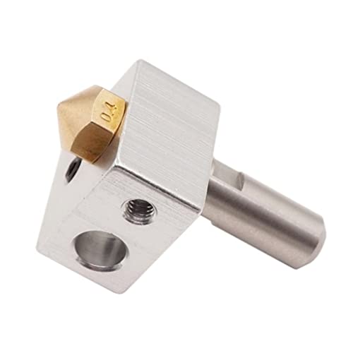 Fabeas Premium Aluminium Heizblock Speziell Für Mk10 3D Drucker Extruder Heizblock M7-Düsenhals Mit PTFE Schlauch von Fabeas