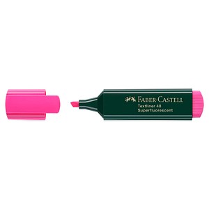 FABER-CASTELL 48 Textmarker rosa, 1 St. von Faber-Castell