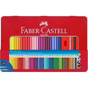 FABER-CASTELL Colour GRIP Buntstifte farbsortiert, 48 St. von Faber-Castell