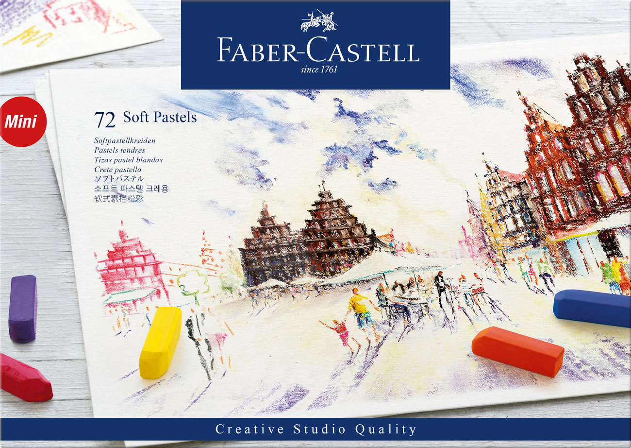 FABER-CASTELL Softpastellkreiden Mini 72er Kartonetui 3 Stk von Faber-Castell