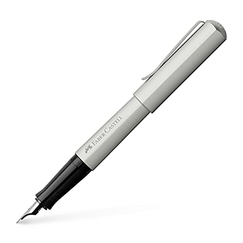 FABER-CASTELL 150592 - Füller Hexo, Federbreite EF, silber matt, 1 Stück von Faber-Castell