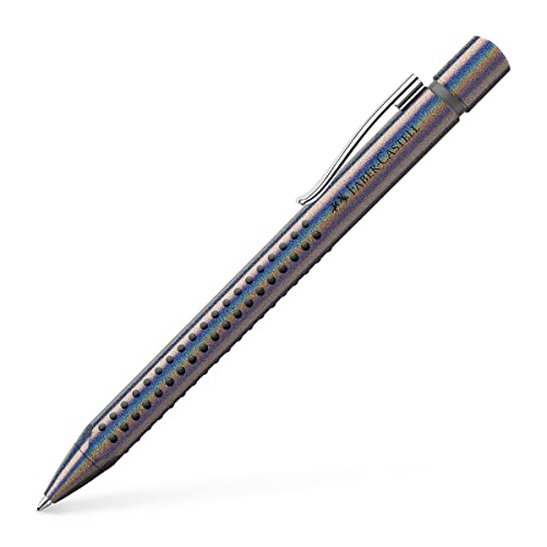 Faber-Castell 243911 - Kugelschreiber Grip Edition Glam XB, silver, 1 Stück von Faber-Castell