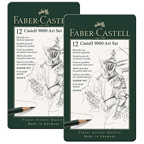 Faber-Castell Bleistift Castell 9000 12er Art Set | Doppelpack von Faber-Castell