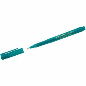 Faber-Castell Fineliner Schreibgeräte, feine türkis 155456 1pièce (S) (Aqua/Türkis, rund, Metall) von Faber-Castell