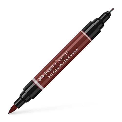 Faber-Castell Art & Graphic Pitt Artist Pen Dual Marker India Ink, India Red, Single Pitt Pen, For Art, Craft, Drawing, Skizzing, Home, School, Uni, Coloring von Faber-Castell