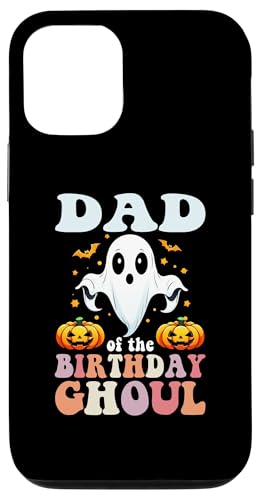 Hülle für iPhone 15 Halloween-Dad of the Birthday Ghoul, Retro, groovy, Hippie von Faboolous Family Halloween Birthday Party Outfits