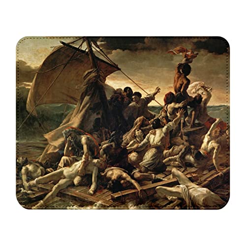 Mauspad aus Kunstleder Gericault Das Floß der Medusa Malerei Romantik von Fabulous