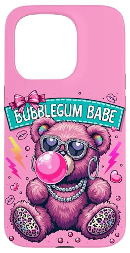 Bubblegum Babe mit Schleifen - Süßes & freches Teddy Geschenk Hülle für iPhone 15 Pro von FabulousKeepsakes