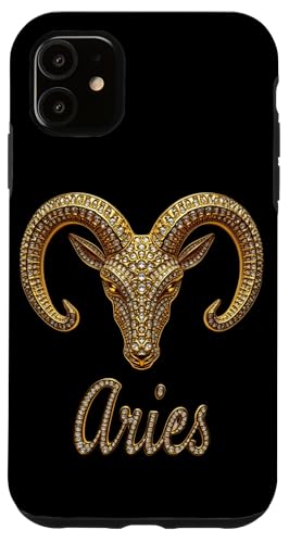 Fancy Gold und Diamant Grafik Widder Geschenk Hülle für iPhone 11 von FabulousKeepsakes