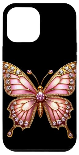 Schmetterling der Ausstrahlung: Rosa Diamant Elegance Bling Hülle für iPhone 12 Pro Max von FabulousKeepsakes