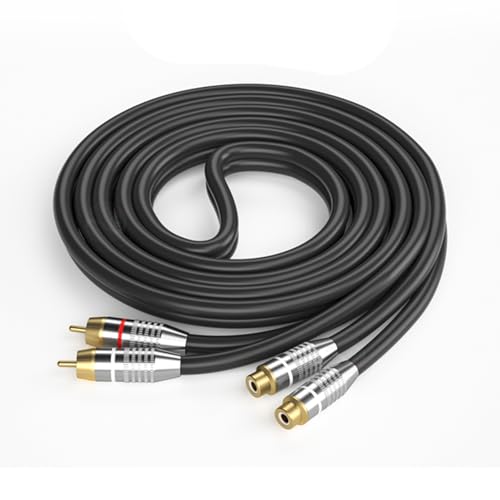 FackLOxc 2RCA Zu-2RCA Kabel Vergoldet Robust 2RCA Stecker Auf 2RCA Buchse Stereo Sound Verlängerungskabel Für Autolautsprecher von FackLOxc