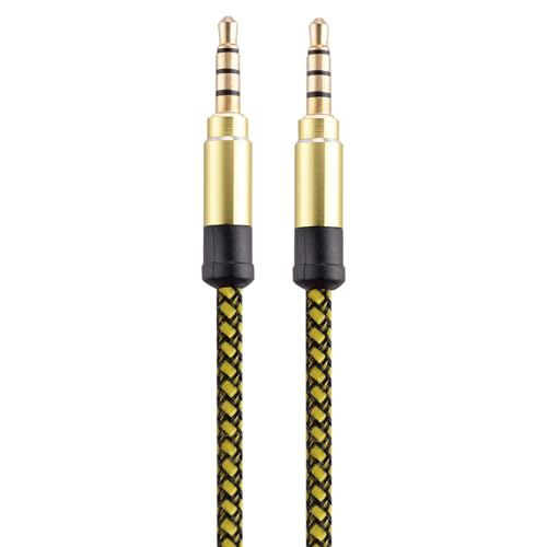 FackLOxc 3,5 mm auf 3,5 mm Stereo-Soundkabel, 0,3 cm auf 0,3 cm, Nylongeflecht, Stereo-Soundkabel für Verstärker von FackLOxc