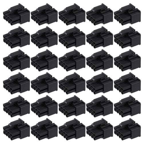 FackLOxc 6 + 2 Pin 8P 8PIN Stecker Strom Stecker Kunststoff Shell Für PC Computer Grafikkarte GPU Schwarz von FackLOxc