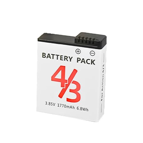 FackLOxc Für Action 3/Action 4 1770 MAh Batterie Kamera Batterie Akku Lade Bewegen Kamera Drohnen Zubehör von FackLOxc