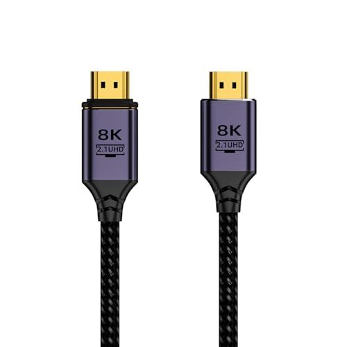 FackLOxc Kompatibel 2 1 Kabel HDTV Stecker Auf Stecker Verlängerung Kabel Kabel Unterstützt 8K @ 60Hz 4K @ 120Hz EARC von FackLOxc