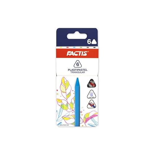 FACTIS® Etui mit 6 dreieckigen Farben, plastipastell von Factis