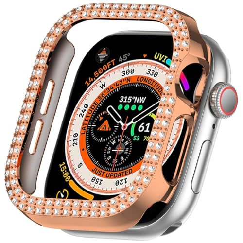 Glitzer Hülle Kompatibel mit Apple Watch Series 10 42mm, Hart PC Bumper Case Rundum Schutzhülle für Apple Watch Series 10 42mm von Factorys