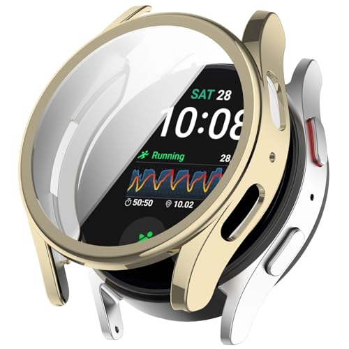 Hülle mit Displayschutz Kompatibel mit Samsung Galaxy Watch 7 40mm, TPU Hülle Schutz Case Voller Körper Gehäuse Bumper Schutzhülle für Samsung Galaxy Watch 7 40mm von Factorys