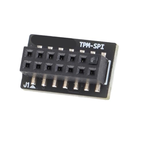 14-poliges SPI-TPM2.0-Modul-Sicherheitsboard für Asrock-Motherboard, Geeignet für Z590, H570, X570 usw. von Fafeicy