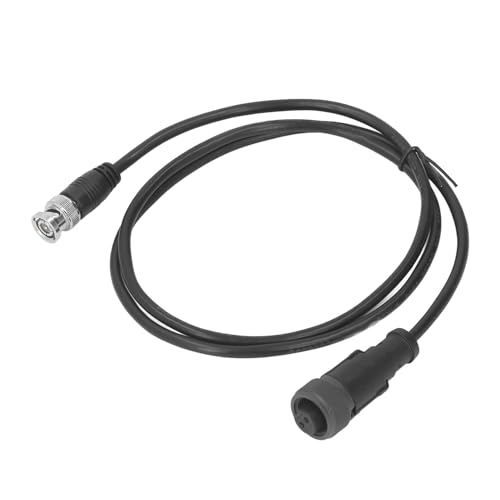 Fafeicy 2-poliges, Abgeschirmtes, Gerade Geformtes Stecker-auf-BNC-Stecker-Anschlusskabel, 2Cx22AWG, Elektrisches PVC-Adapterkabel für Luft- und Raumfahrt-Windkraft-Automobiltests von Fafeicy