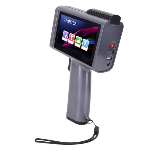 Fafeicy Handheld -Tintenstrahldrucker, Handheld -Inkjet -Codierungsmaschine 12,7 Mm Druckhöhe Support Multi -Language Tragbarer Handheld -Drucker für Datum Uhrzeit -Stapelnummer von Fafeicy