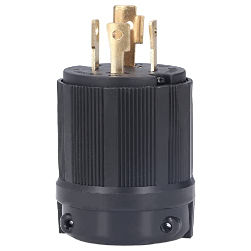 Generator-Stecker, 4-polig, Industrielle Verriegelbare Steckdose, Messingkontakte, Stecker, Stecker, Adapter, PA66-Kunststoff, US-Standard, 30 A, Werkzeuge von Fafeicy