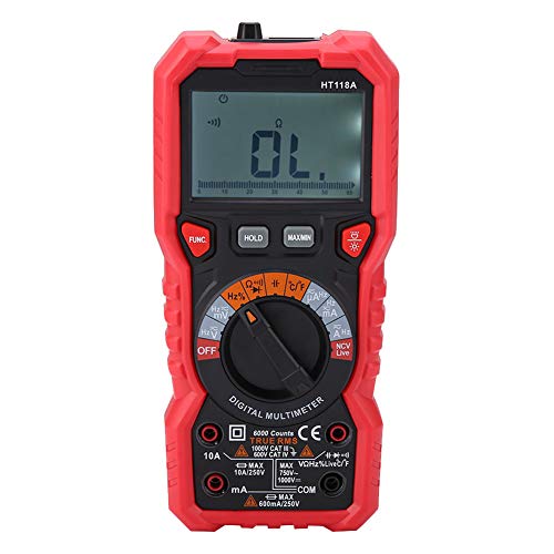 HT118A Multimeter AC/DC Volt Ampere Ohm Tester mit LCD-Display Taschenlampe für Elektriker Ingenieure Heimgebrauch von Fafeicy